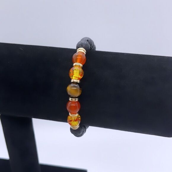 Wool + Pepper Co. Lava & Healing Stones Bracelet - Picture 4 of 5